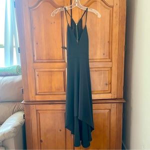 Black Asymmetrical Cocktail Dress